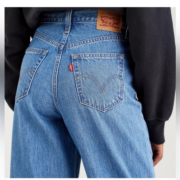 Levi’s High Waisted Straight Jean Women’s 28 Blue - Picture 2 of 10